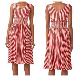 L.K. Bennett Ambery Poppy Stripped Dress